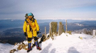 山頂で記念撮影